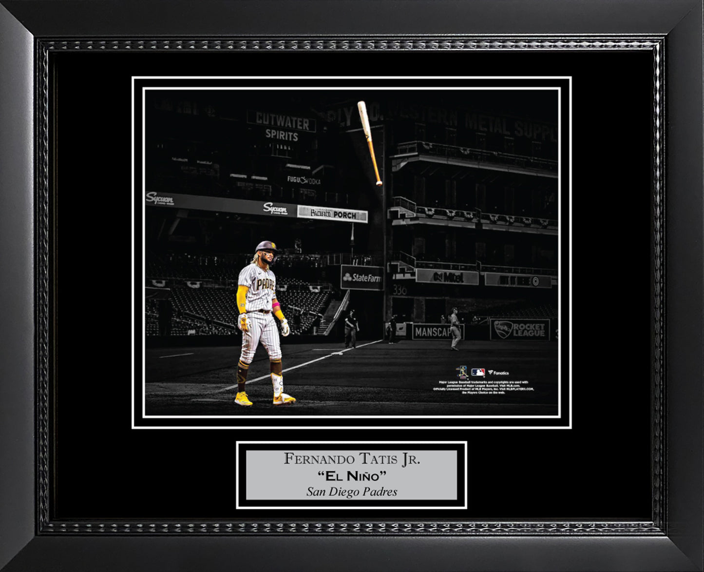 Fernando Tatis Jr Bat Flip Spotlight 11x14