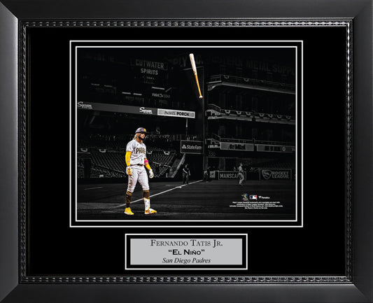 Fernando Tatis Jr Bat Flip Spotlight 11x14