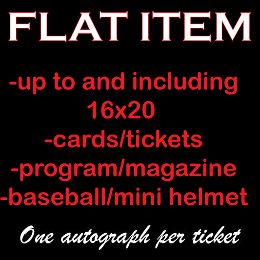 Garrett Crochet Flat Autograph Ticket