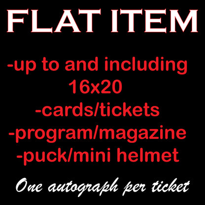 Ray Bourque Flat Autograph Ticket