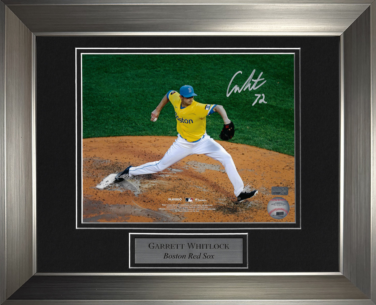 Garrett Whitlock Autograph Photo City Connect Uniform 11x14