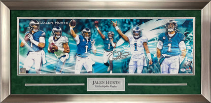 Jalen Hurts Autograph Mini Panorama 35x17 PSA Authentication