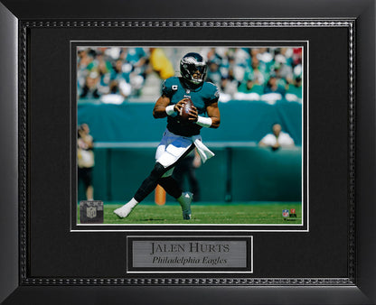 Jalen Hurts Photo Hold Ball 11x14