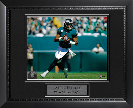 Jalen Hurts Photo Hold Ball 11x14