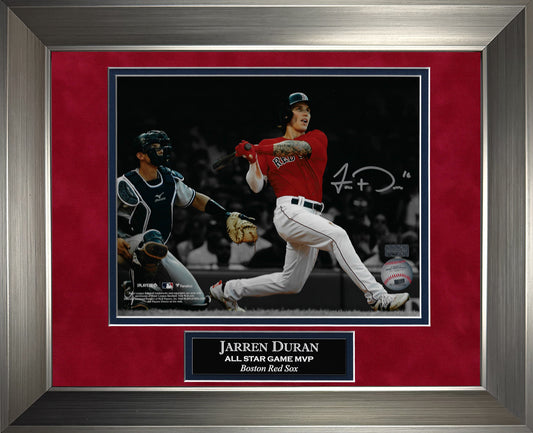 Jarren Duran Autograph Photo Swing Spotlight 11x14