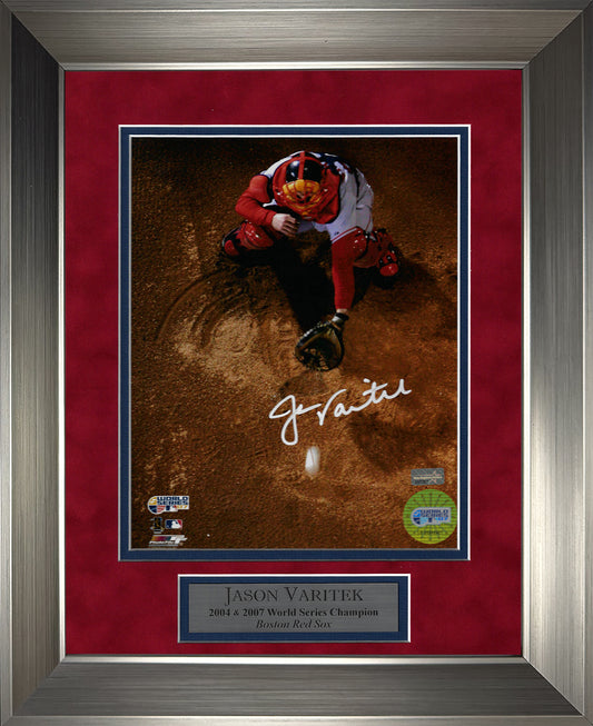 Jason Varitek Autograph Photo Aerial View 11x14