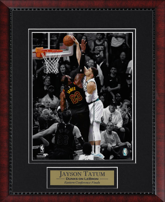 Jayson Tatum Photo Dunk on LeBron James Spotlight 11x14