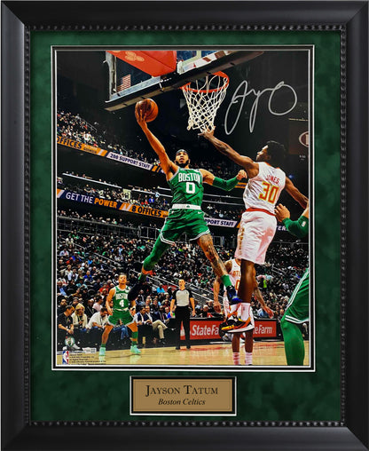 Jayson Tatum Autograph Photo Lay Up Vs Hawks 23x27 Fanatics Authentication