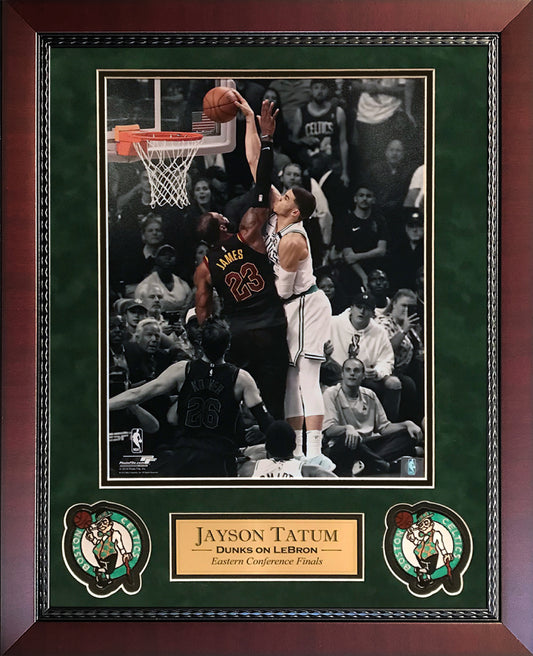 Jayson Tatum Photo Dunk on LeBron 16x20