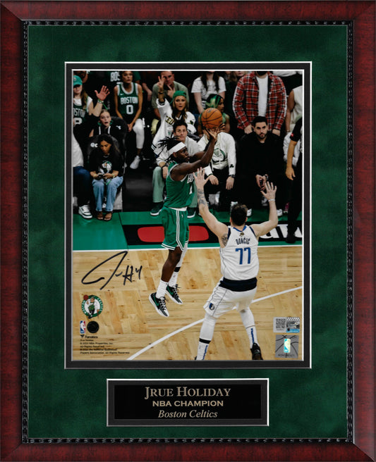 Jrue Holiday Autograph Photo Shoot Over Doncic 11x14