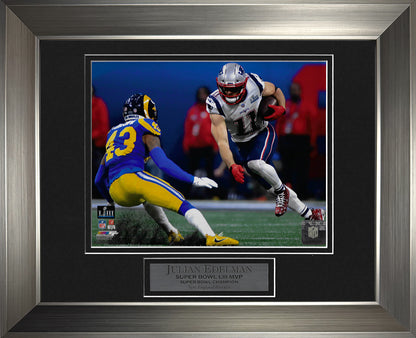 Julian Edelman Photo Run Super Bowl LIII 11x14