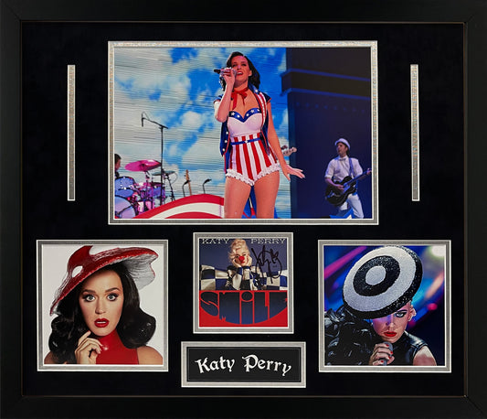Katy Perry Autograph Collage 23x27 JSA Authentication