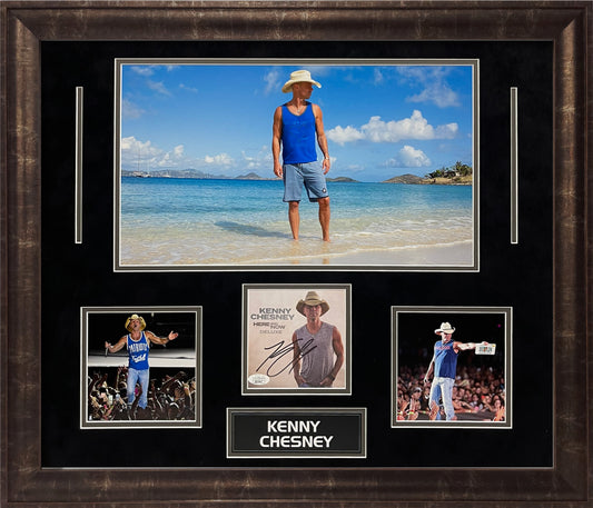 Kenny Chesney Autograph Collage 23x27 JSA Authentication