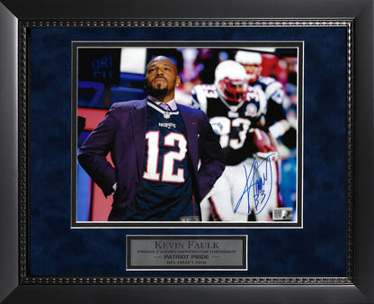 Kevin Faulk Autograph Photo Patriot Pride 11x14