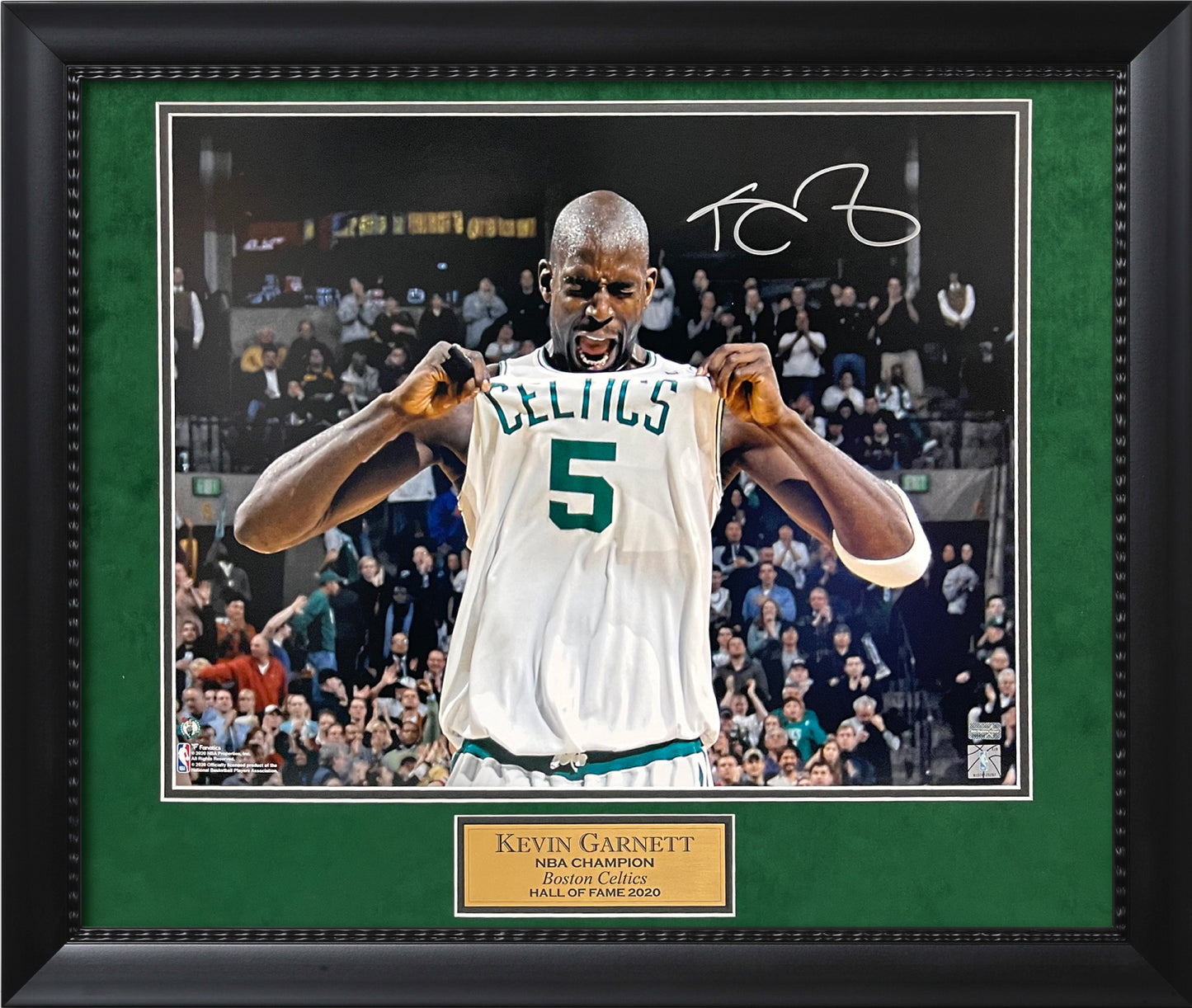 Kevin Garnett Autograph Photo Celebrate 23x27