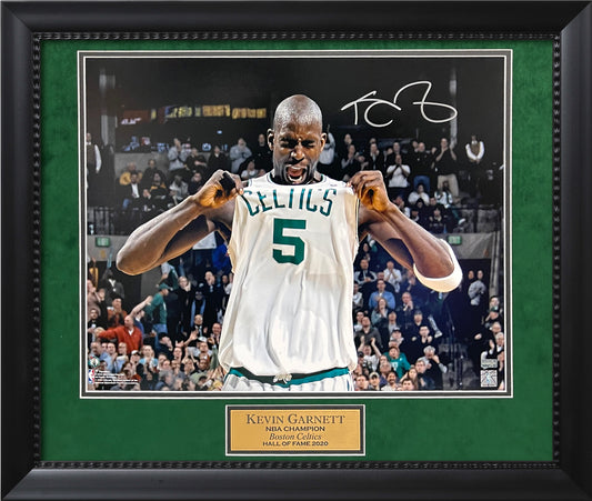 Kevin Garnett Autograph Photo Celebrate 23x27