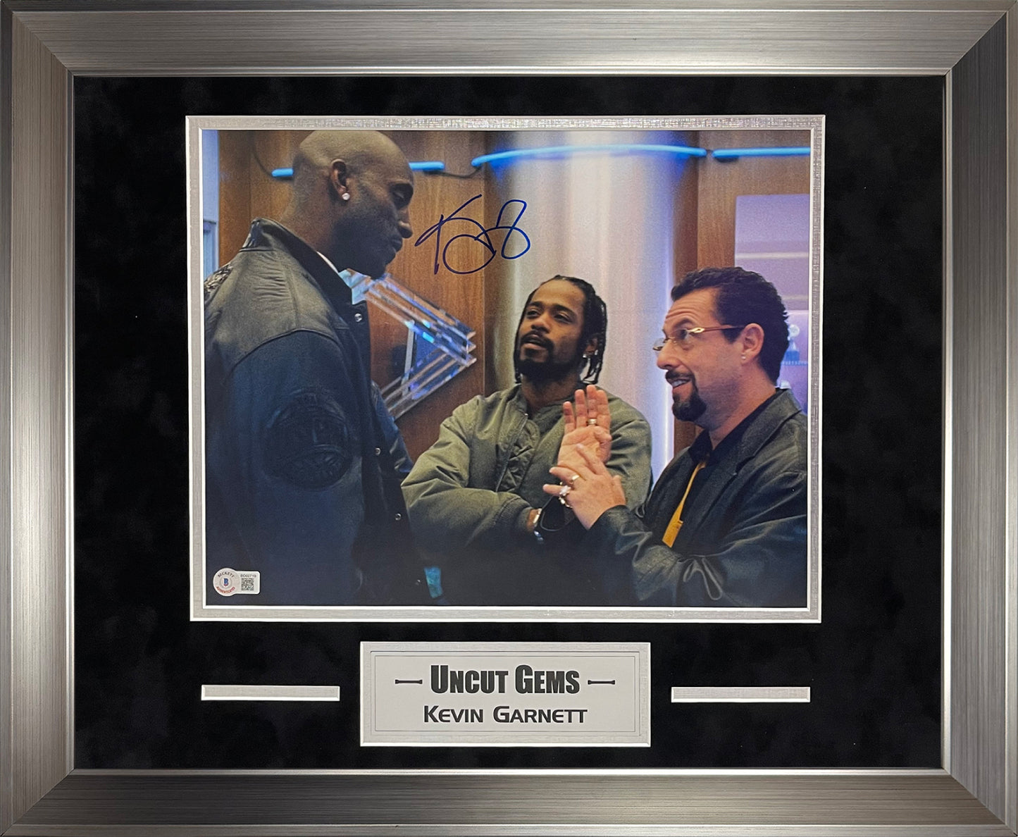 Kevin Garnett Autograph Photo Uncut Gems 16x20 Beckett Authentication