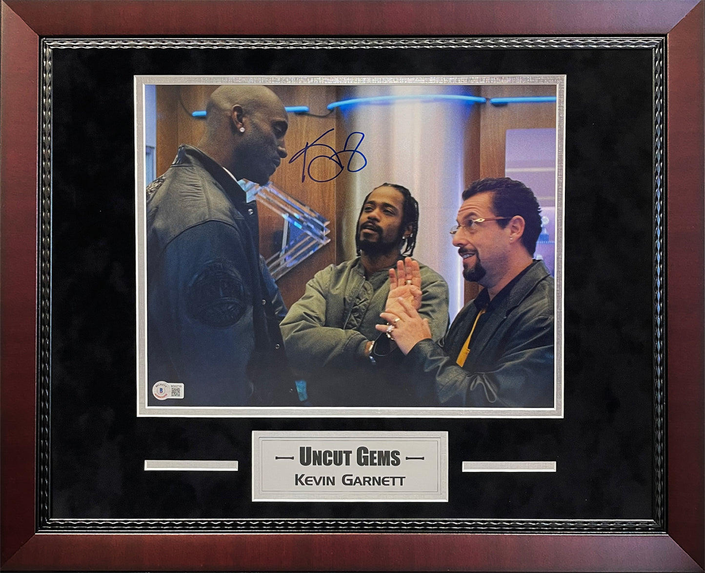 Kevin Garnett Autograph Photo Uncut Gems 16x20 Beckett Authentication