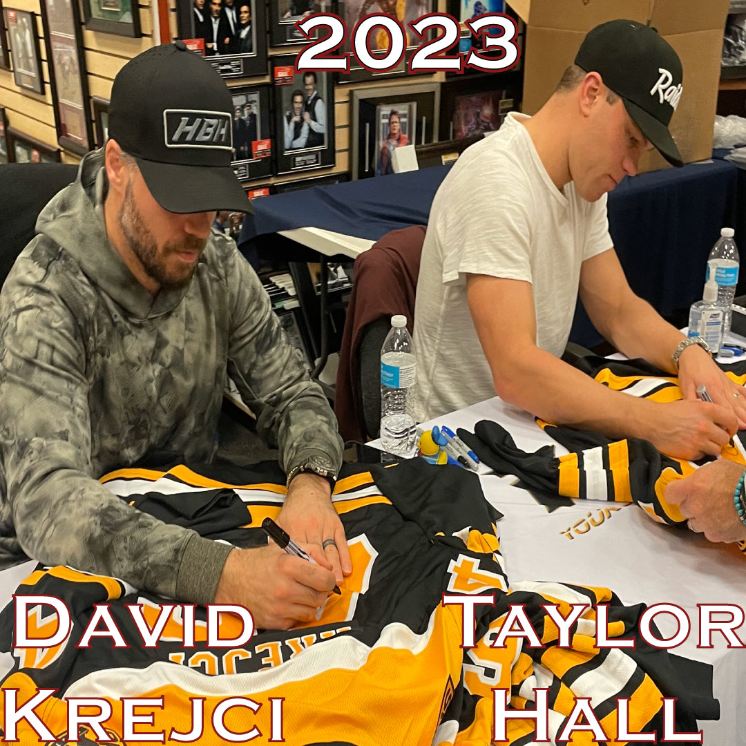 David Krejci & Taylor Hall Signing