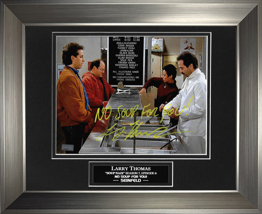 Larry Thomas Autograph Photo Seinfeld Soup Nazi 11x14