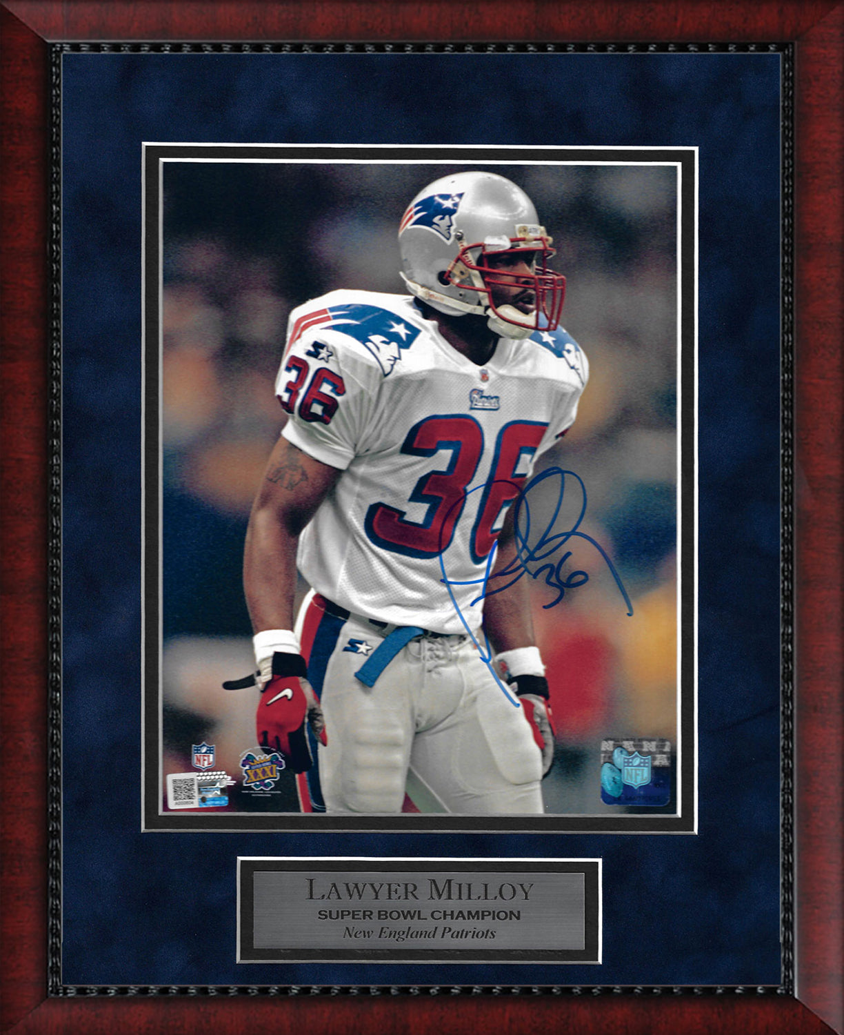 Lawyer Milloy Autograph Photo 11x14