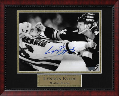 Lyndon Byers Autograph Photo Fight 11x14