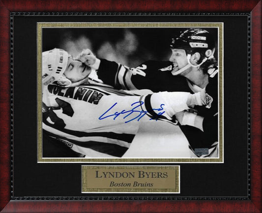 Lyndon Byers Autograph Photo Fight 11x14