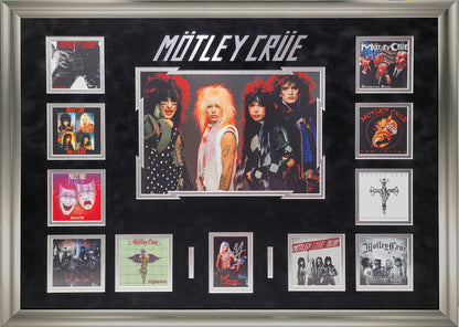 Vince Neil Autograph Trading Card Insert Mötley Crüe Collage 23x31 Beckett Authentication