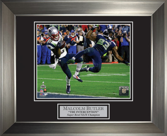 Malcolm Butler Photo Super Bowl XLIX Game Winning Interception 11x14