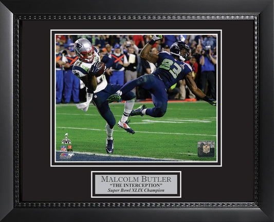 Malcolm Butler Photo Super Bowl XLIX Game Winning Interception 11x14