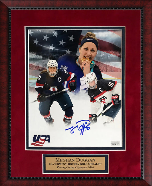 Meghan Duggan Autograph Photo USA Olympic Hockey Collage 11x14