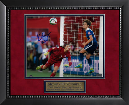 Meghan Klingenberg Autograph Photo Head Ball USA 2015 Women's World Cup 11x14
