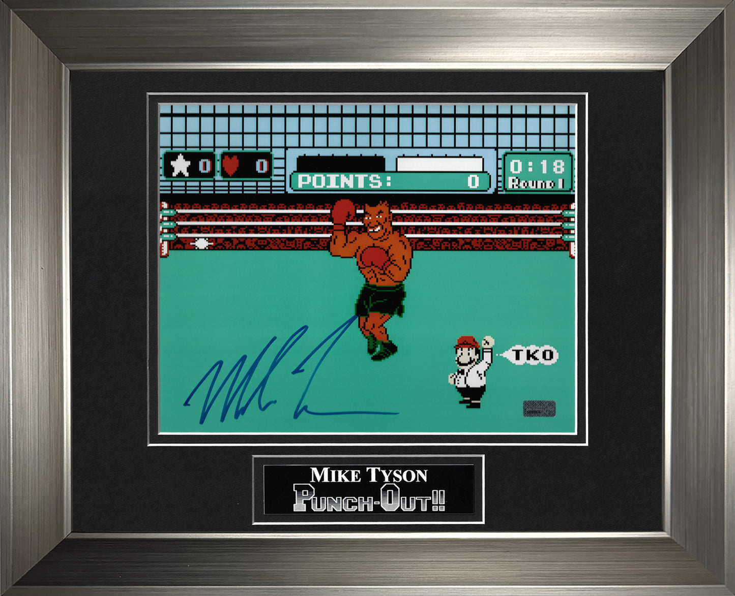 Mike Tyson Autograph Photo Punch-Out!! Game 11x14