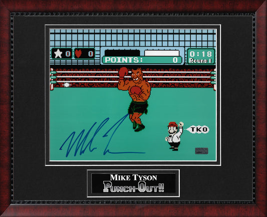 Mike Tyson Autograph Photo Punch-Out!! Game 11x14
