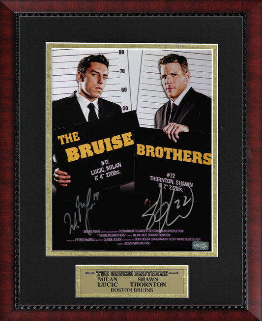 Milan Lucic Shawn Thornton Double Autograph Photo The Bruise Brothers 11x14
