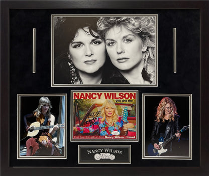 Nancy Wilson Autograph Heart Collage 23x27 JSA Authentication
