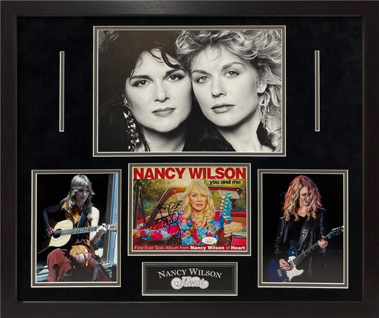 Nancy Wilson Autograph Heart Collage 23x27 JSA Authentication