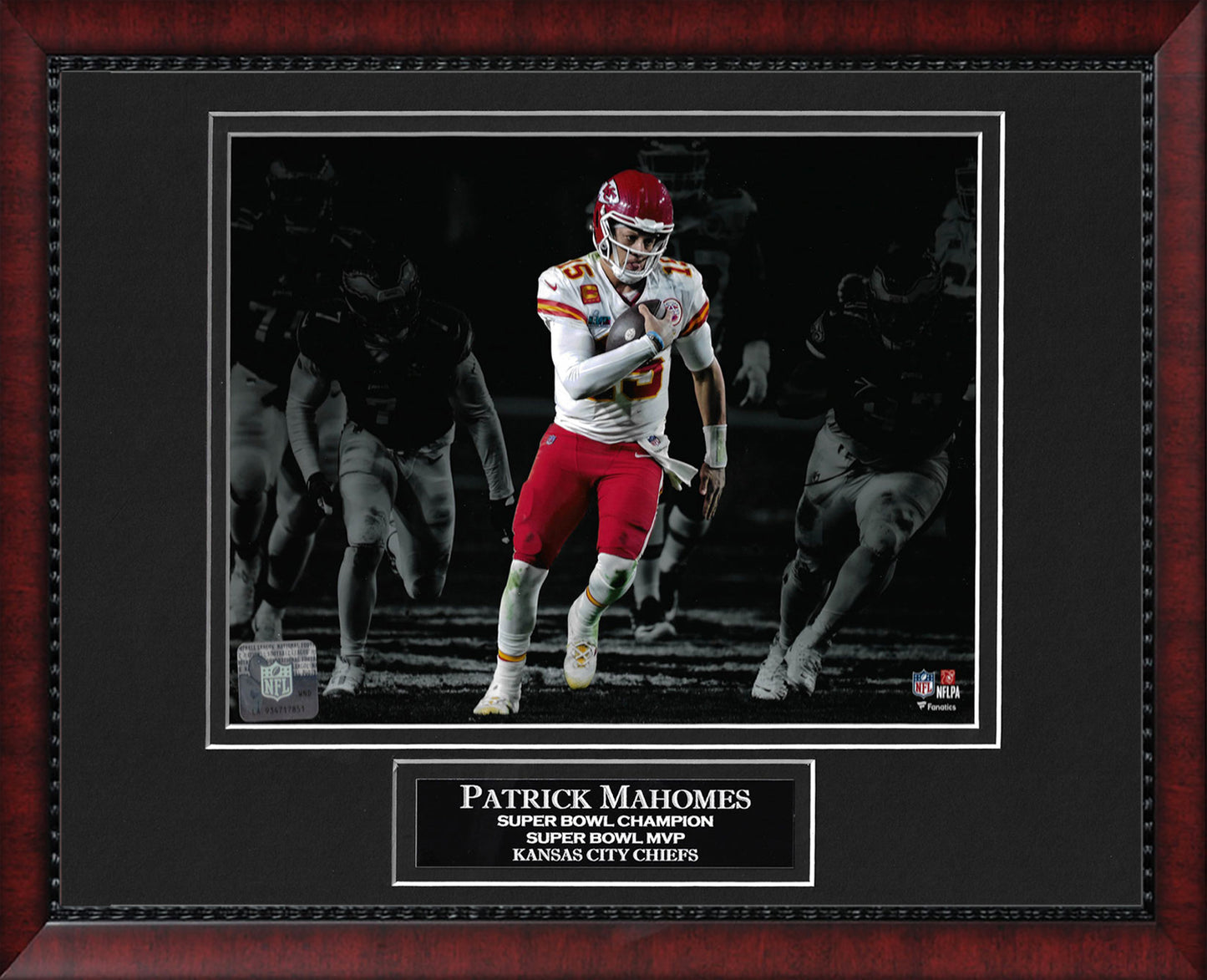 Patrick Mahomes Photo Run Spotlight 11x14