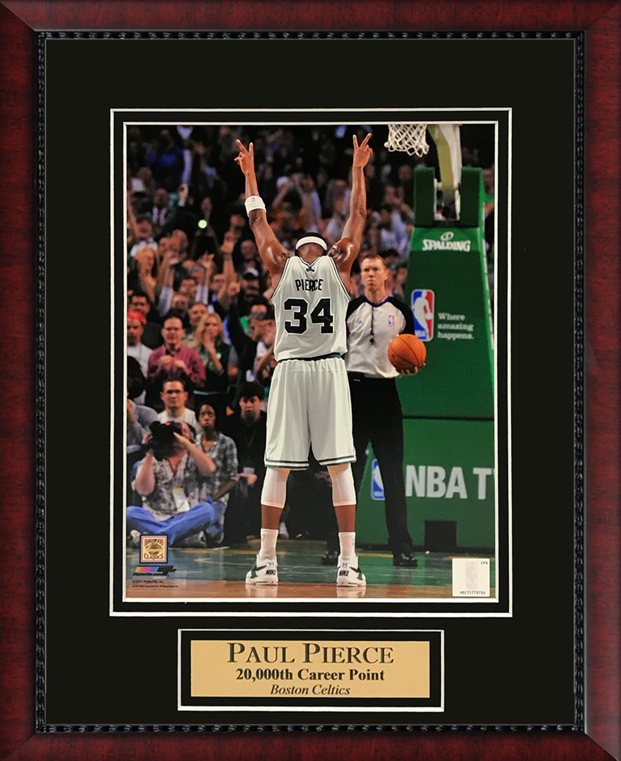 Paul Pierce Photo Arms Up 11x14