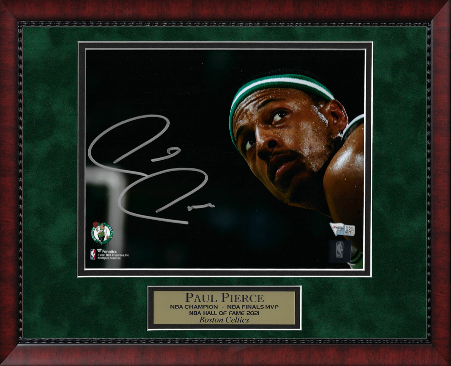 Paul Pierce Autograph Photo Close Up 11x14
