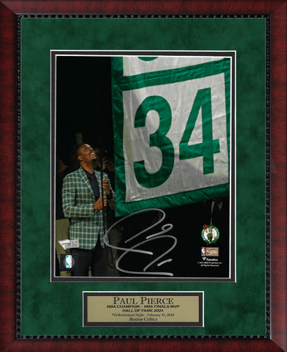 Paul Pierce Autograph Photo Retirement Night 11x14