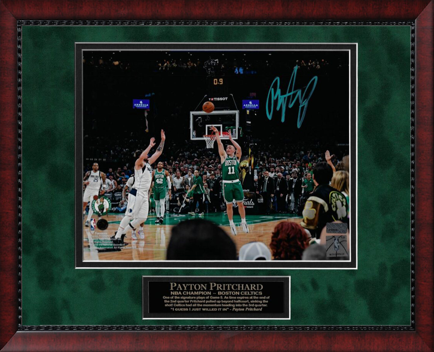 Payton Pritchard Autograph Photo 3 Pt Game 5 11x14