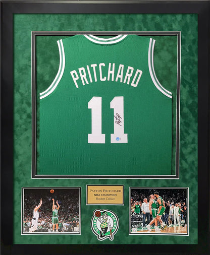 Payton Pritchard Autograph Jersey Framed 37x45