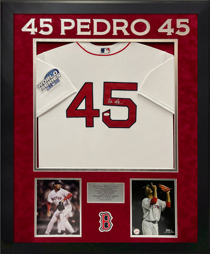 Pedro Martinez Autograph Jersey Framed 32x40