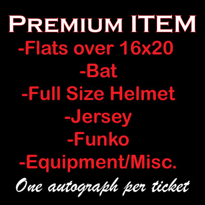 Dustin Pedroia Premium Autograph Ticket