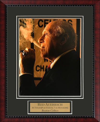 Red Auerbach Photo Smoke Cigar 11x14