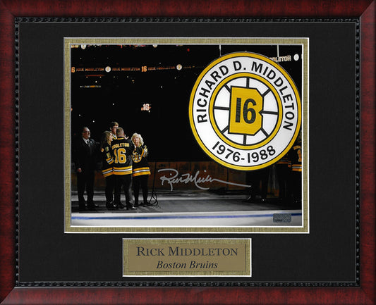 Rick Middleton Autograph Photo Retirement Night 11x14