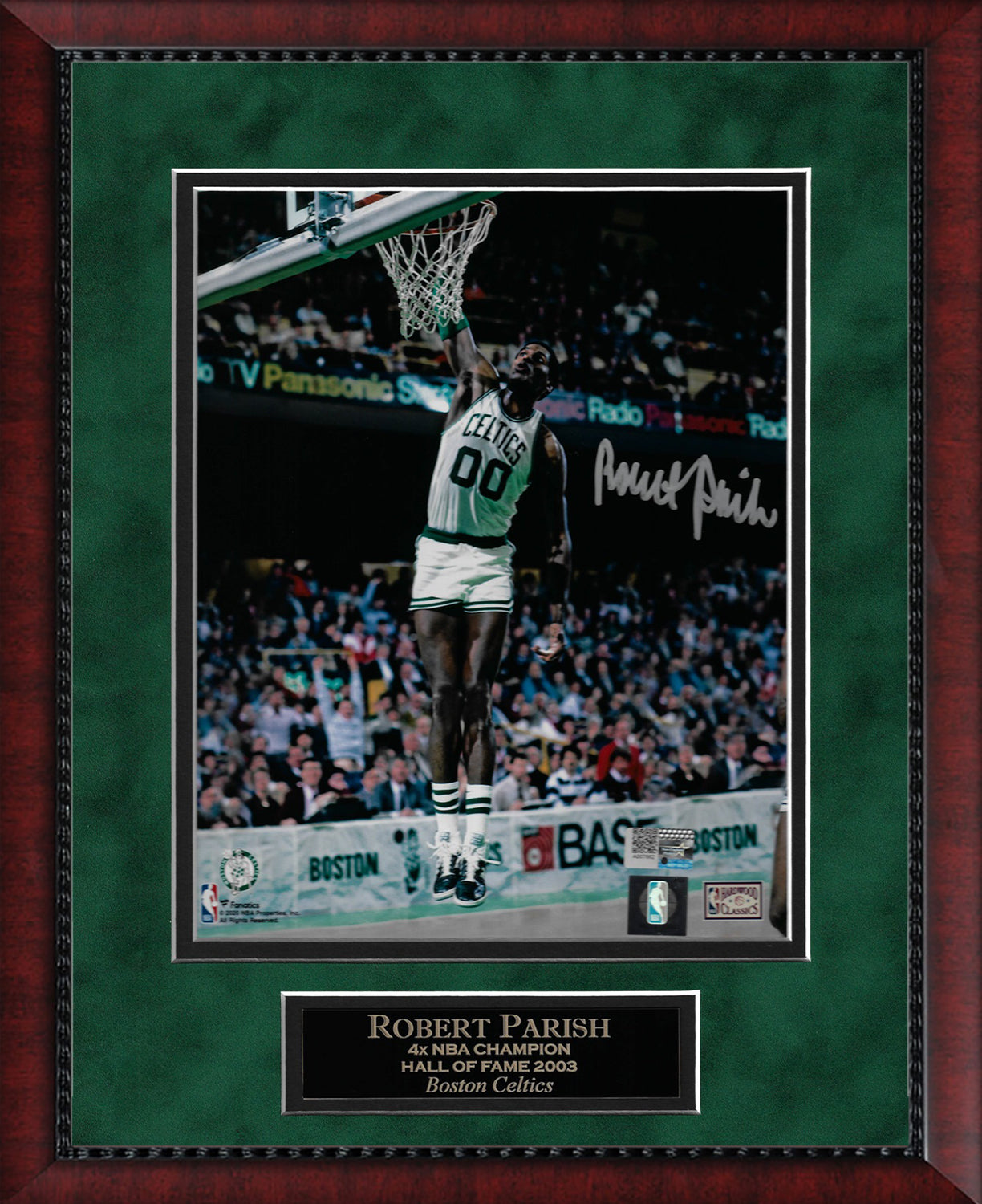 Robert Parish Autograph Photo Dunk 11x14