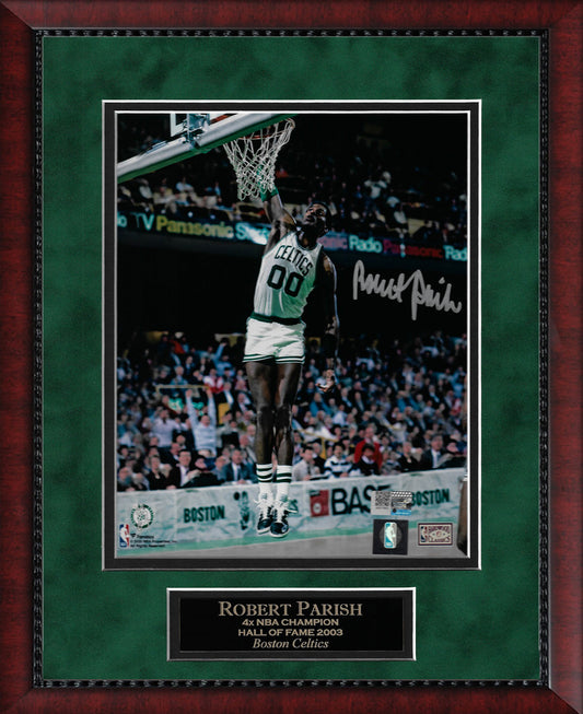 Robert Parish Autograph Photo Dunk 11x14