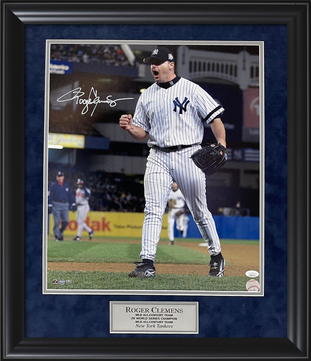 Roger Clemens Autograph Photo Celebrate 23x27 JSA Authentication